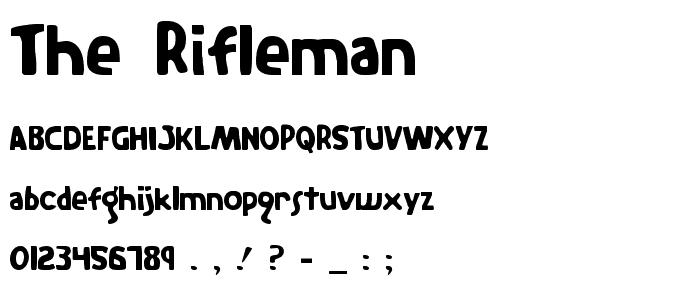 The Rifleman font